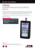 CALIBRADOR DE FUGA/FLUJO COMPACTO PORTÁTIL | CDF60 - 1