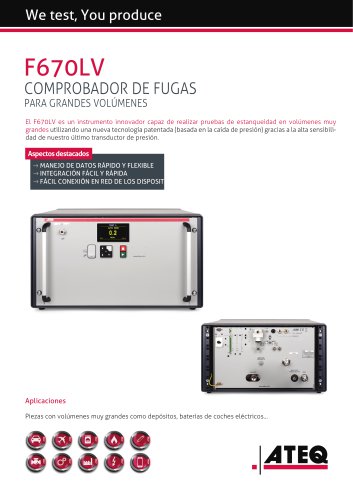 COMPROBADOR DE FUGAS PARA GRANDES VOL&Uacute;MENES | F670LV