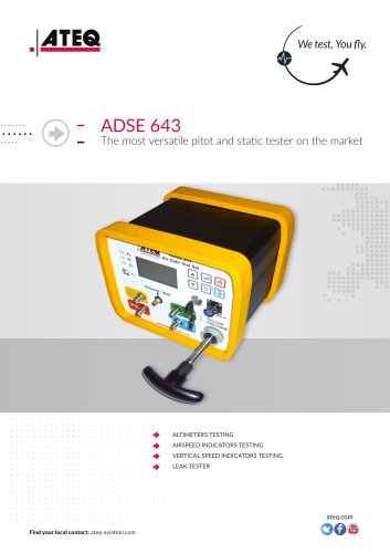 PITOT STATIC TESTER ADSE 643