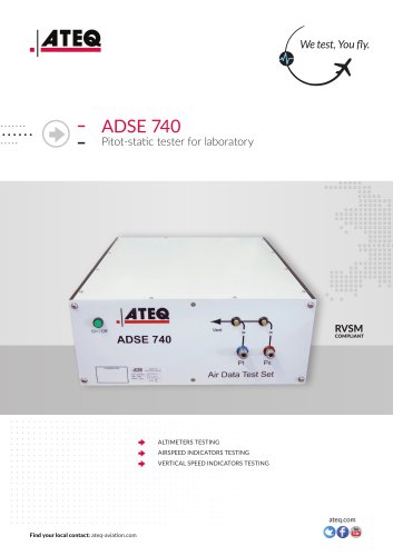 Pitot static tester - ADSE 740