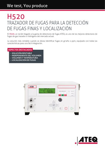 TRAZADOR DE FUGAS PARA LA DETECCIÓN DE FUGAS | H520