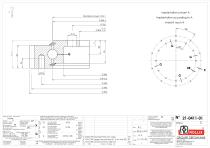 L-shaped profile slewing rings with external gear