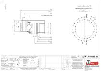 Standard crossed rollers Single row slewing rings with internal gear