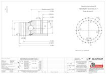 Standard single row ball slewing rings without gear thin sections