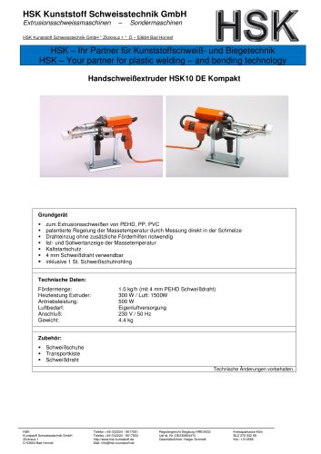 HSK Extruder