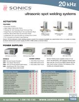 ultrasonics spot welding systems 20 kHz