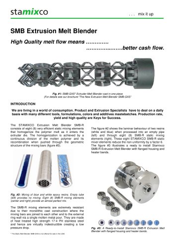 SMB Extrusion Melt Blender