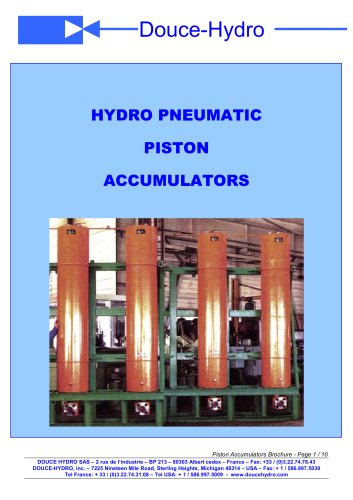 Piston Accumulators