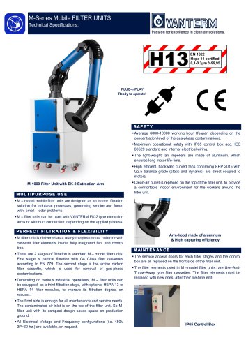 M-Series Mobile FILTER UNITS