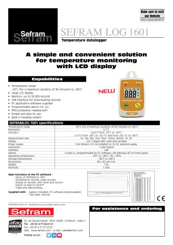 SEFRAM LOG 1601