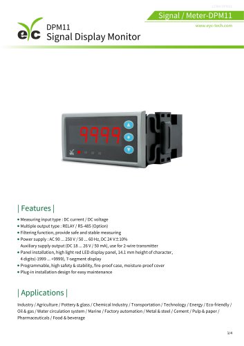 eyc-tech DPM11 Signal Display Monitor