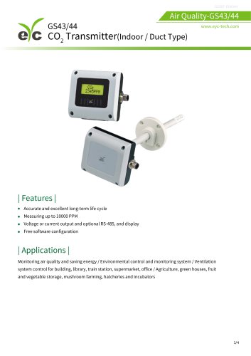 eyc-tech GS43/44 CO2 Transmitter