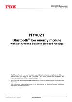Bluetooth® low energy module Datasheet HY0021