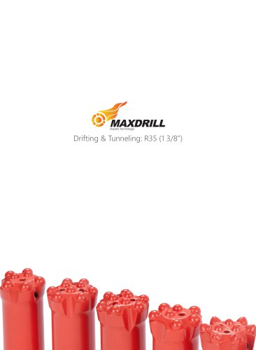 Maxdrill Thread R35-Top Hammer Drilling Tools for Drifting and Tunneling