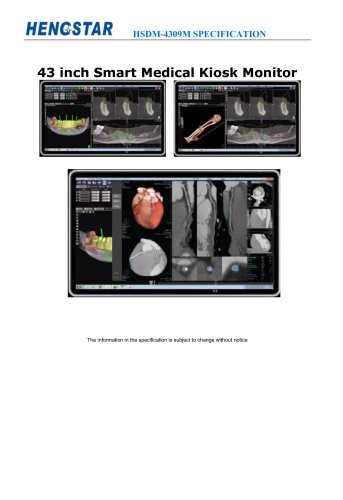 43 inch Smart Medical Kiosk Monitor