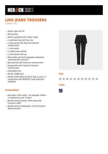 LINX JEANS TROUSERS