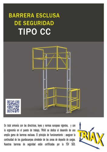 Barrera esclusa de seguridad TIPO CC