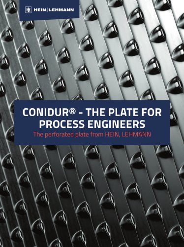 CONIDUR® - The Plate For Process Engineers