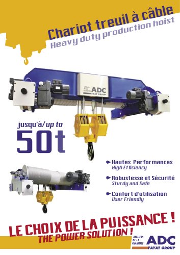 Download the document about the Wire rope hoist 50T 