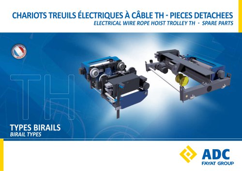 ELECTRICAL WIRE ROPE HOIST TROLLEY TH