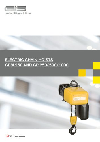 GP+GPM CHAIN HOISTS