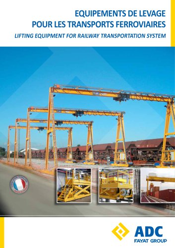 LIFTING EQUIPMENT FOR RAILWAY TRANSPORTATION SYSTEM