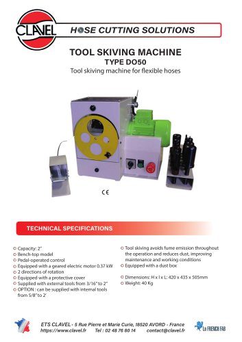 TOOL SKIVING MACHINE TYPE DO50