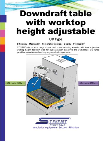 downdraft table Up & Down