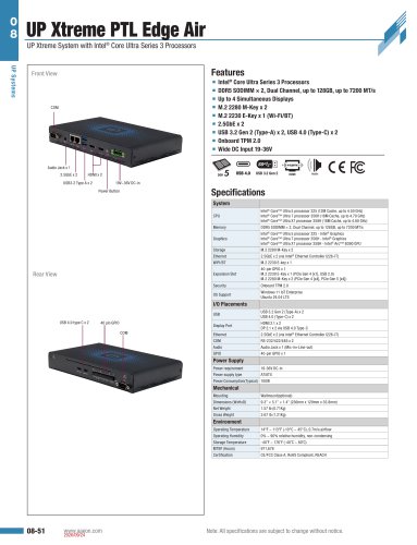 UP XTREME PTL EDGE AIR