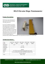 tensiometer for elevator rope| DGZ | Tripod instrument