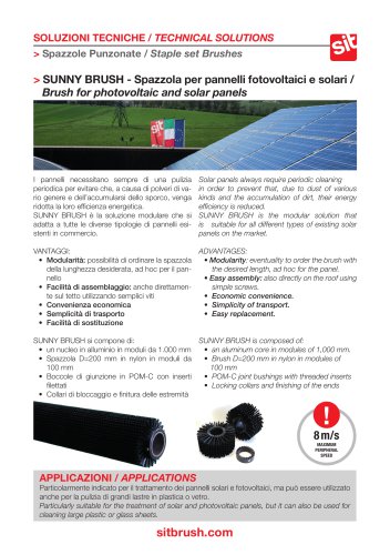 Sunny Brush - Brush For Photovoltaic and Solar Panels