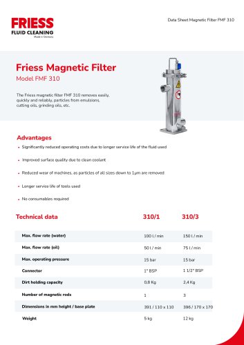 Magnetic Filter FMF 310