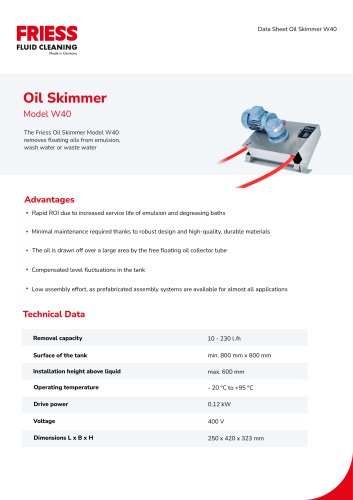 Oil Skimmer W40