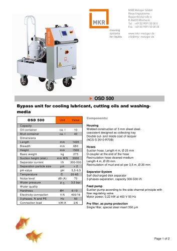 Centrifuge OSD 500