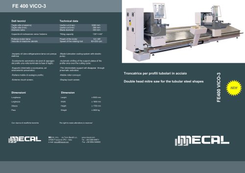 Double Head Mitre Saw Machines - FE400 Vico-3