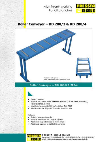 Roller conveyor RD200