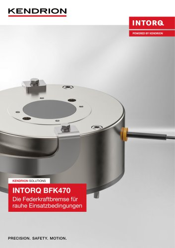 Brochure | Spring-Applied Brakes - INTORQ BFK470