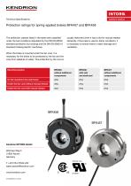 Datasheet | Spring-Applied Brakes - INTORQ BFK458