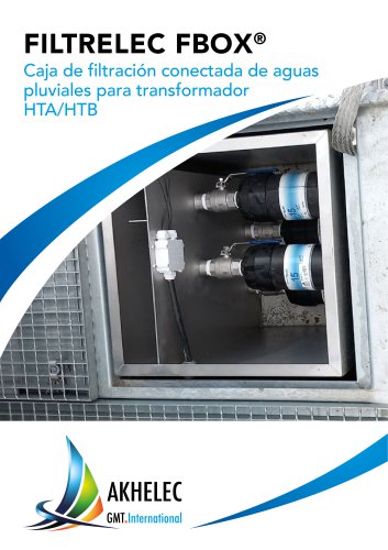 FBOX Caja de filtración conectada de aguas pluviales para transformador HTA/HTB