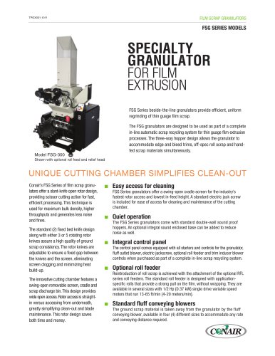 Film Scrap Granulators