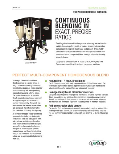 TrueWeigh Continous Blenders