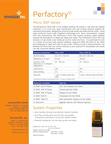 Perfactory® Micro DSP Series