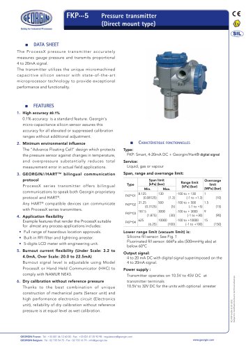 process transmitter FKP series