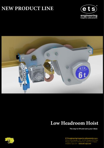 Low Headroom Hoist