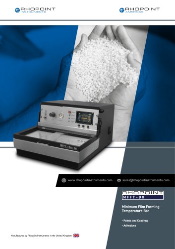MFFT Datasheet (Minimum Film Forming Temperature Bar)