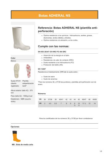 Botas ADHERAL NS