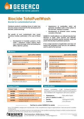 Biocide TotalFuelWash