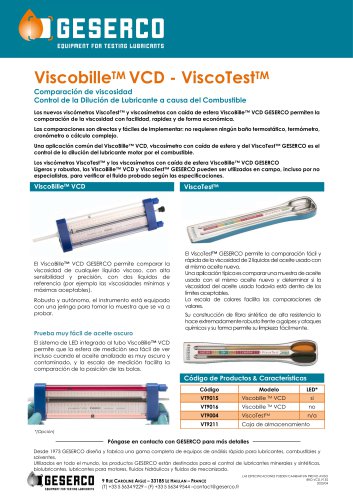 Viscobille™ VCD - ViscoTest™