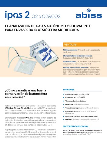 Ipos2 - el analizador de gases autonomo i polivalente - Abiss