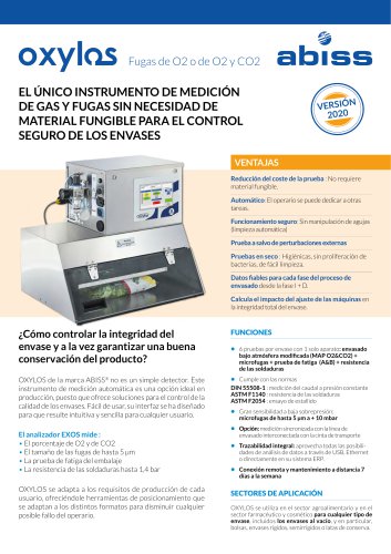 Oxylos - Análisis de gases y medición de microfugas